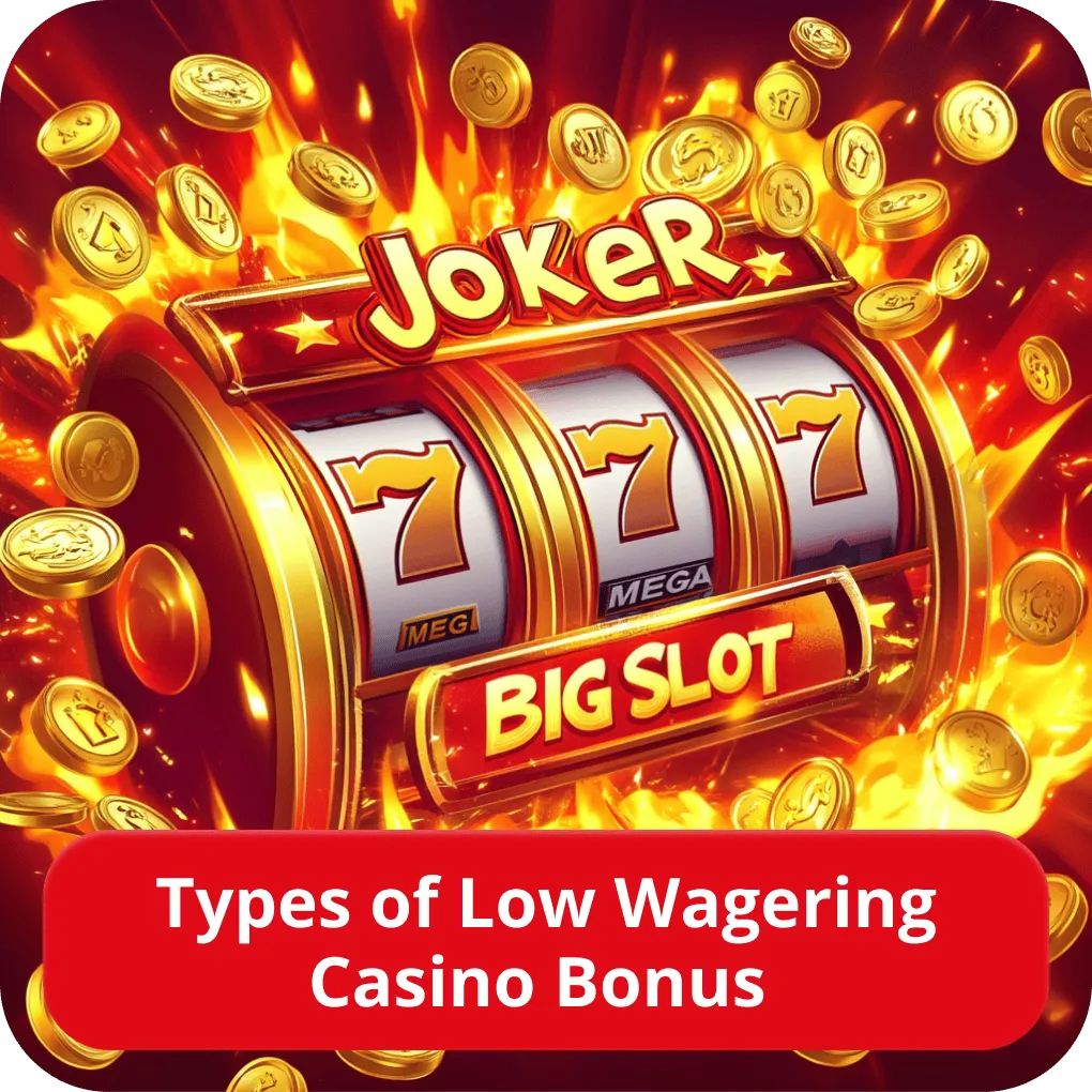 Low wager casino bonus